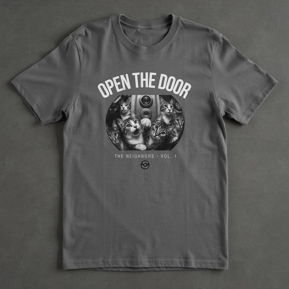 Open The Door Tee shirt mockup by SEAM + MEME