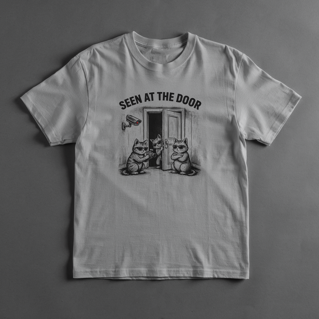 Seen At The Door Tee shirt mockup by SEAM + MEME