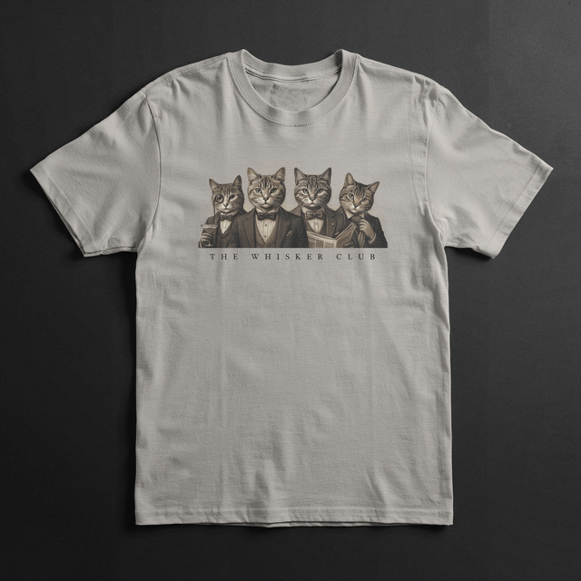 The Whisker Club Tee shirt mockup by SEAM + MEME