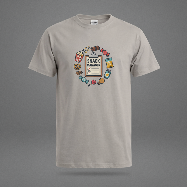 No Thoughts Just Snacks Graphic Tee - Sand unisex graphic tee