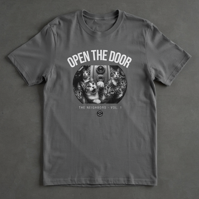 Open The Door Tee shirt mockup by SEAM + MEME