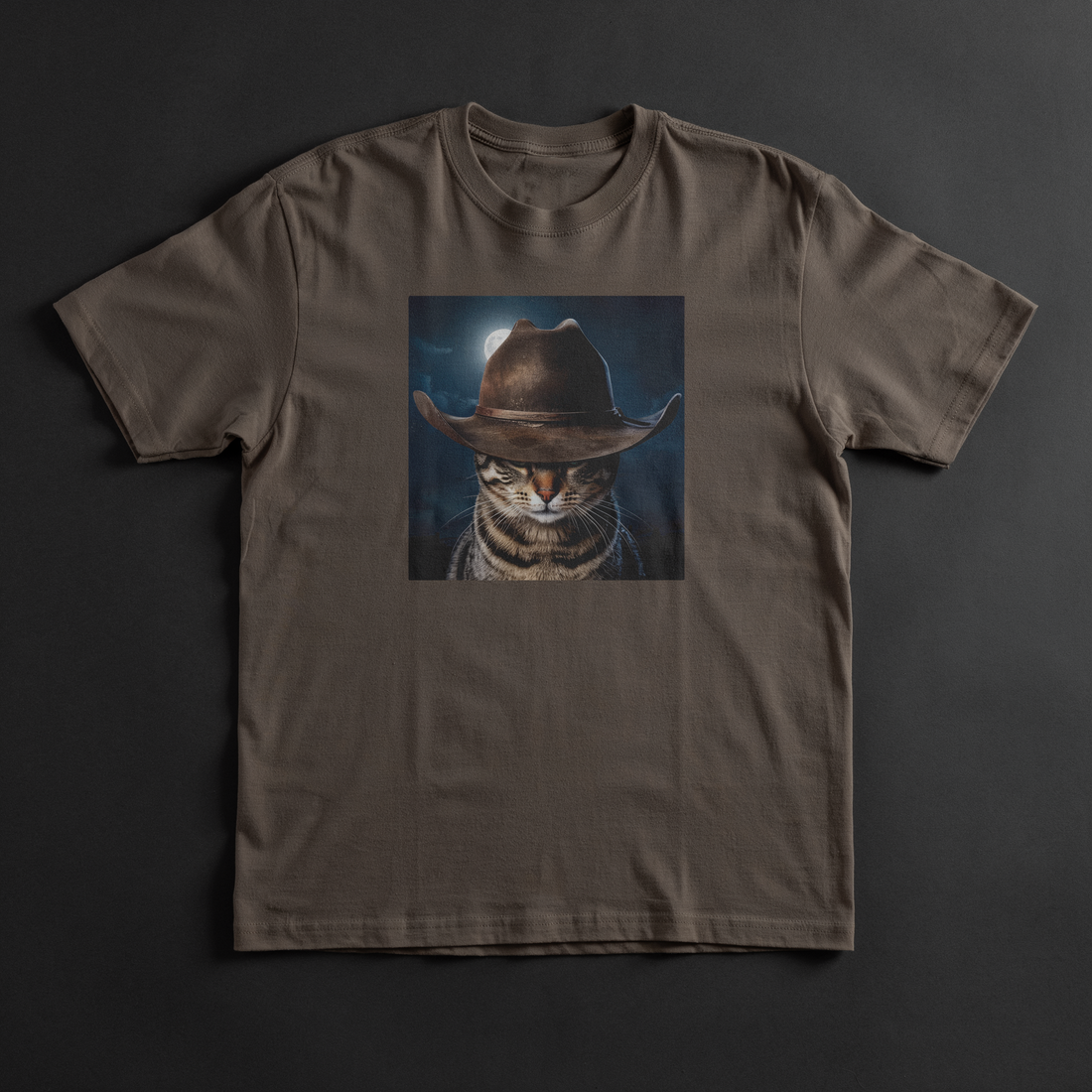 Cowboy Cat Tee shirt mockup by SEAM + MEME