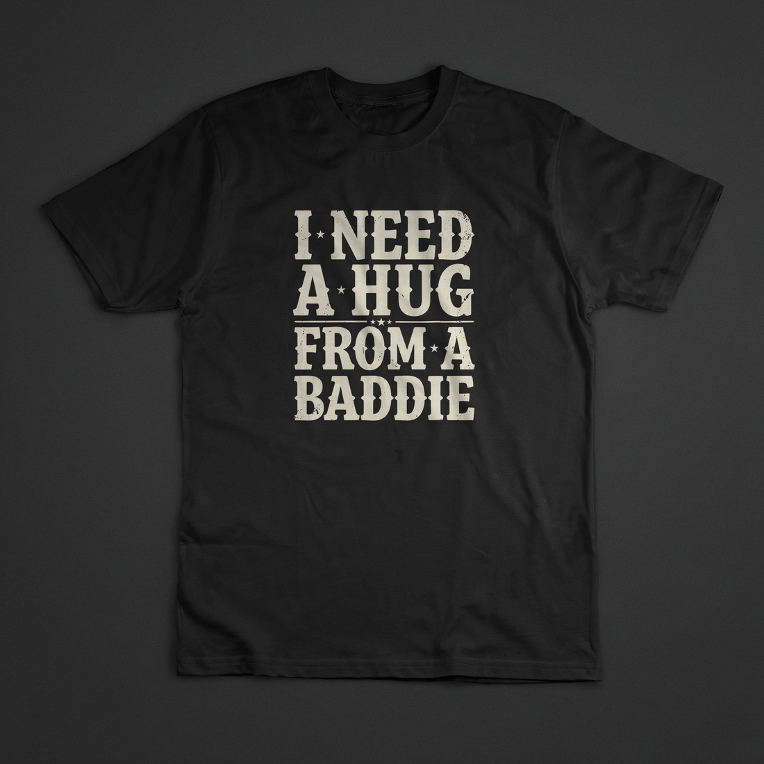 Hug From A Baddie Tee shirt mockup by SEAM + MEME