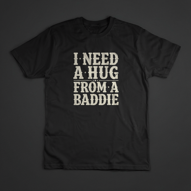 Hug From A Baddie Tee shirt mockup by SEAM + MEME
