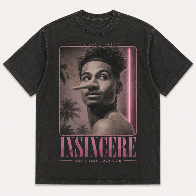 Insincere Tee shirt mockup by SEAM + MEME