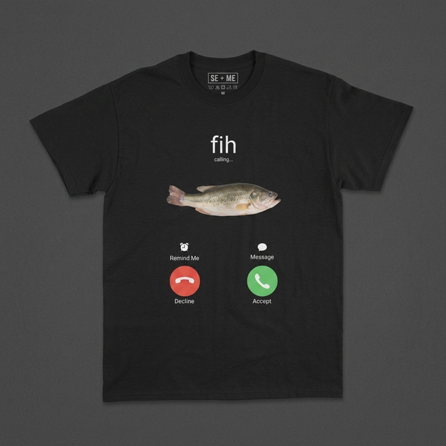 Fih Calling Tee shirt mockup by SEAM + MEME